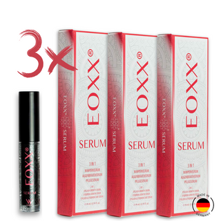 3er Set Wimpernserum und Augenbrauenserum EOXX SERUM (3 x 4 ml)